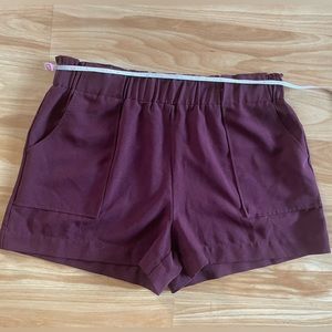 Super Cute Philosophy Jr. Studio Burgbudy Shorts - Sz L
